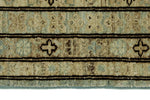 9x12 Light Blue and Ivory Turkish Tribal Rug