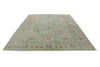 8x11 Light Green and Multicolor Turkish Tribal Rug