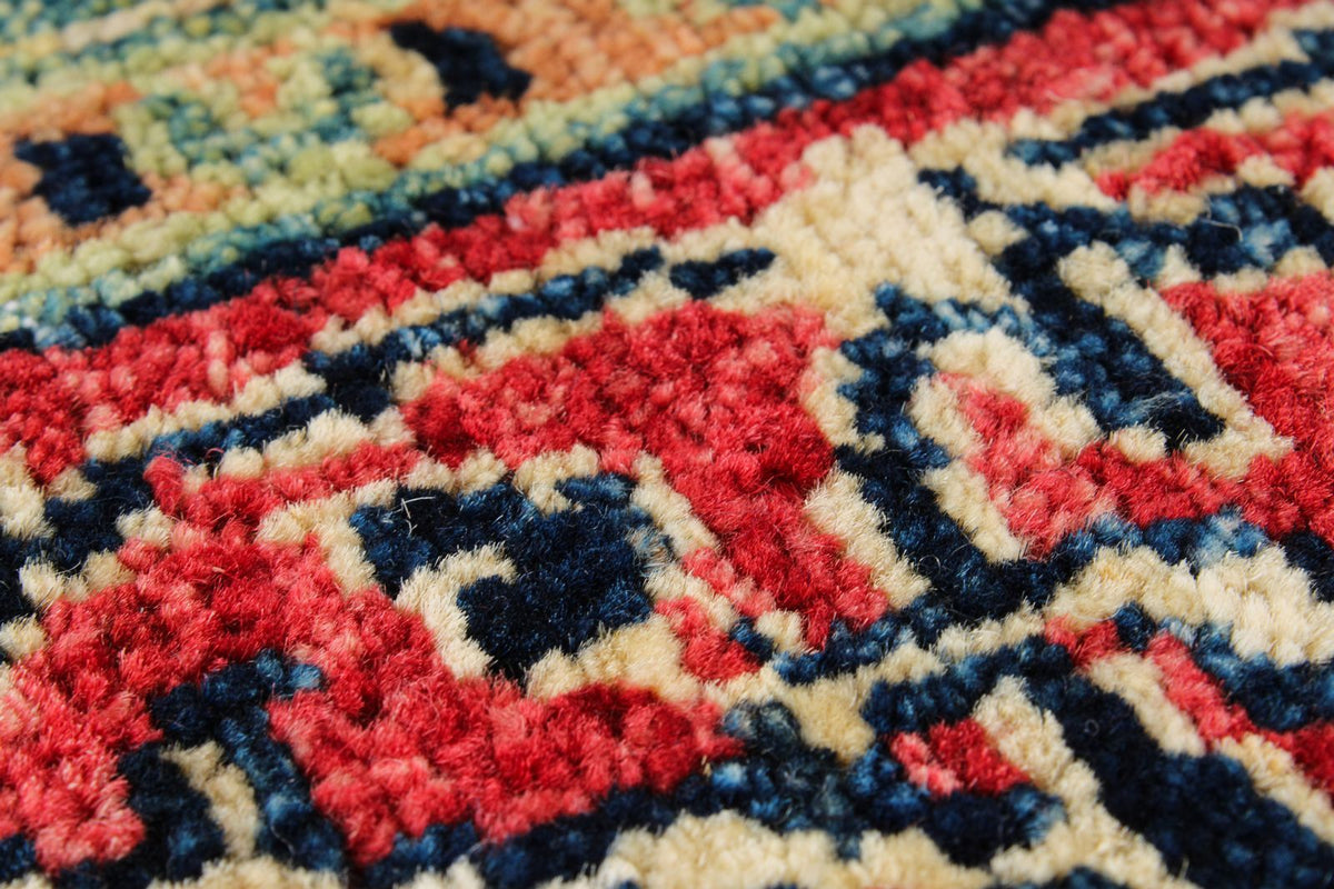 8x10 Navy and Multicolor Anatolian Traditional Rug