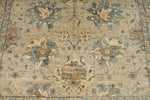 6x8 Ivory and Multicolor Turkish Tribal Rug