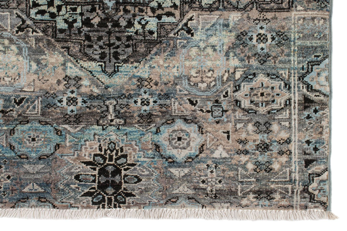 3x12 Gray and Multicolor Turkish Tribal Runner