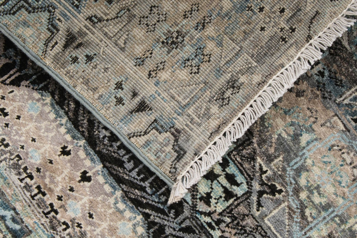 3x12 Gray and Multicolor Turkish Tribal Runner