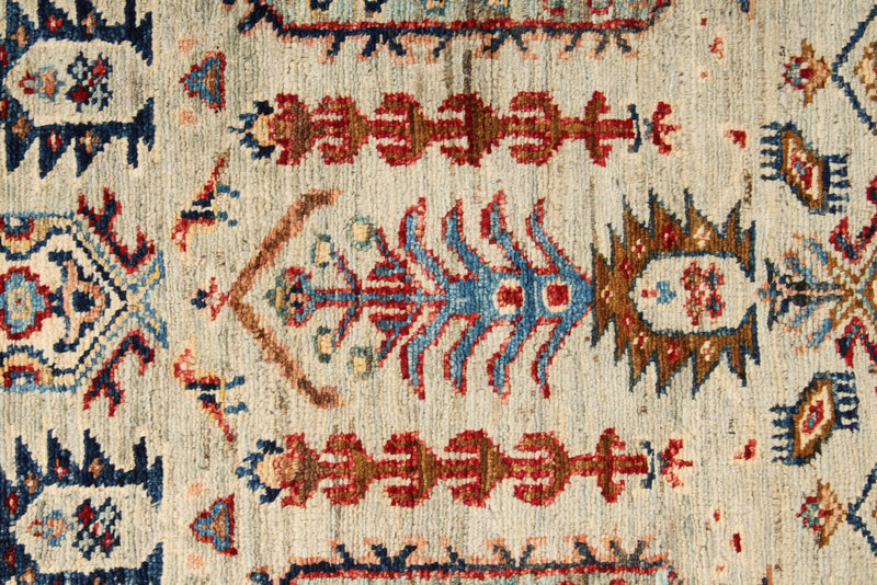 3x10 Gray and Multicolor Turkish Tribal Runner