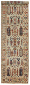 3x10 Gray and Multicolor Turkish Tribal Runner