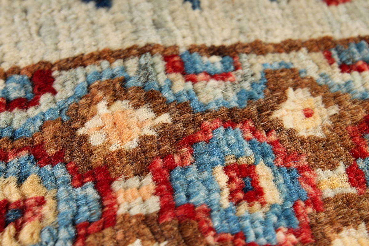 3x10 Gray and Multicolor Turkish Tribal Runner