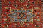 3x10 Red and Navy Anatolian Traditional Runner