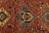 3x10 Red and Navy Anatolian Traditional Runner