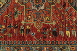 3x10 Red and Navy Anatolian Traditional Runner