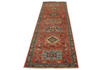 3x10 Red and Navy Anatolian Traditional Runner