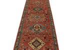 3x10 Red and Navy Anatolian Traditional Runner
