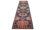 3x12 Navy and Red Anatolian Traditional Runner