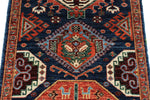 3x12 Navy and Red Anatolian Traditional Runner