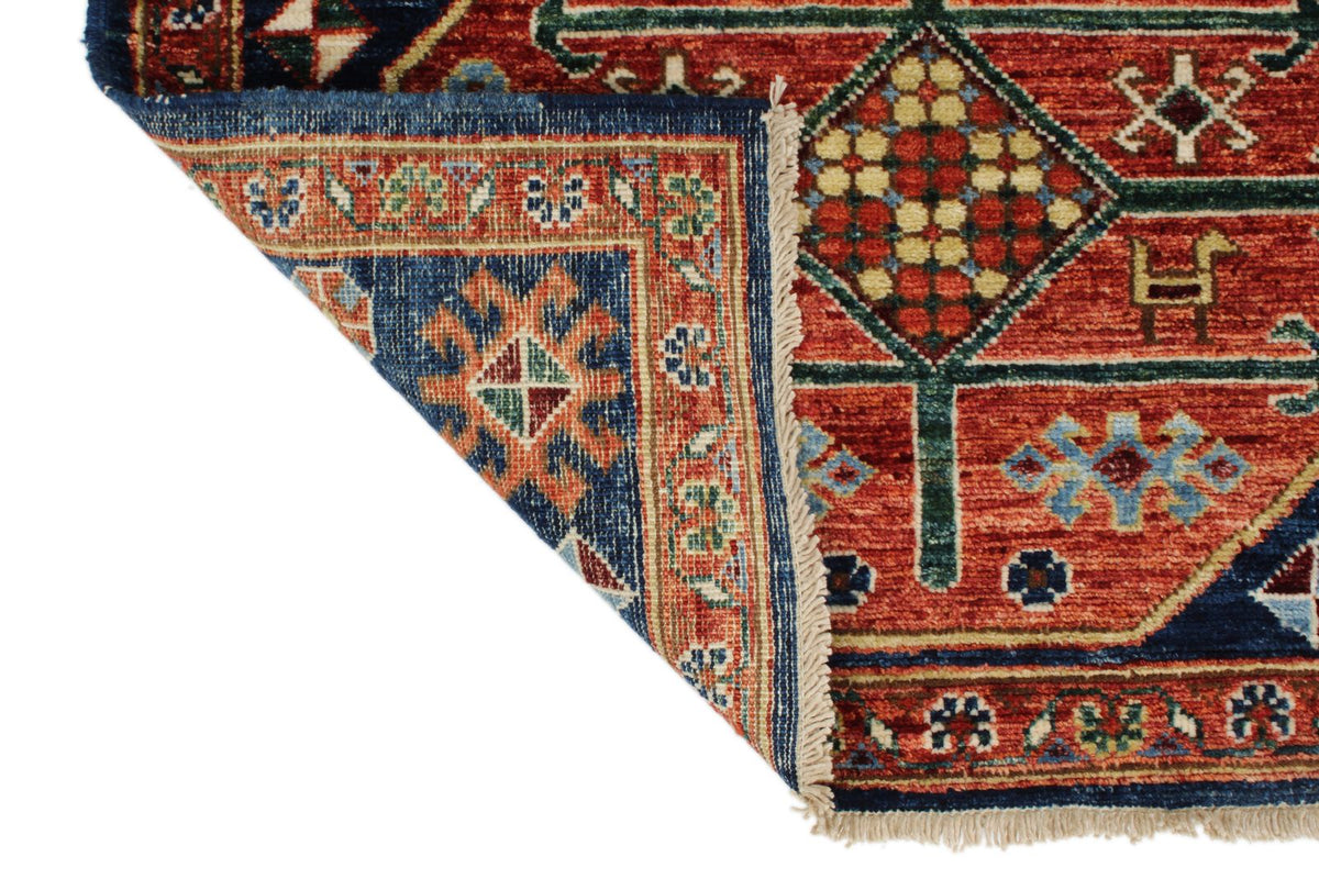 3x12 Navy and Red Anatolian Traditional Runner