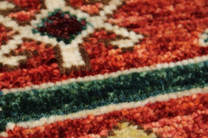 3x12 Navy and Red Anatolian Traditional Runner