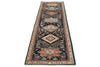 3x10 Navy and Ivory Anatolian Traditional Runner