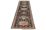 3x10 Navy and Ivory Anatolian Traditional Runner