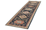 3x10 Navy and Ivory Anatolian Traditional Runner