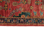 3x10 Red and Navy Anatolian Traditional Runner