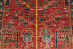 3x10 Red and Navy Anatolian Traditional Runner