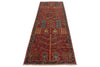 3x10 Red and Navy Anatolian Traditional Runner
