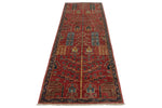 3x10 Red and Navy Anatolian Traditional Runner