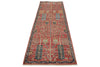 3x10 Red and Navy Anatolian Traditional Runner