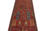 3x10 Red and Navy Anatolian Traditional Runner
