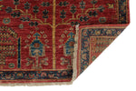 3x10 Red and Navy Anatolian Traditional Runner