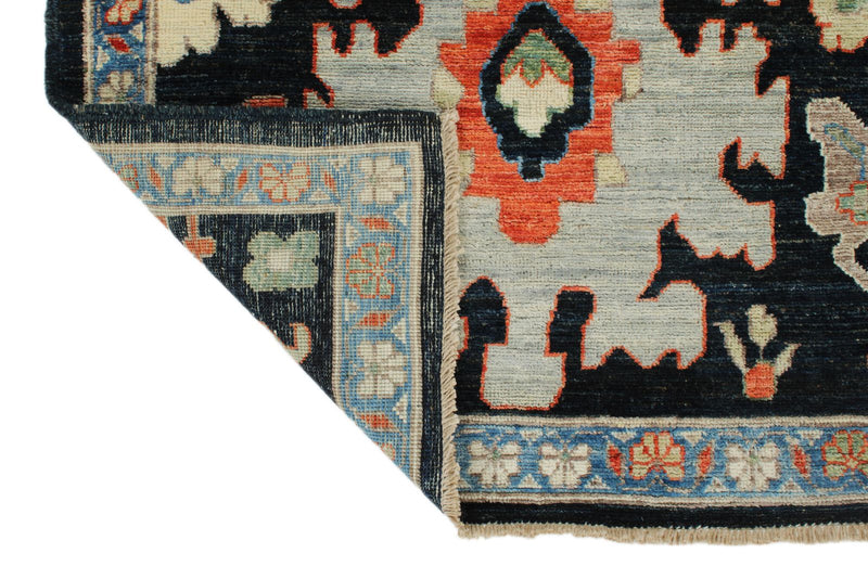 3x7 Navy and Light Blue Anatolian Traditional Runner