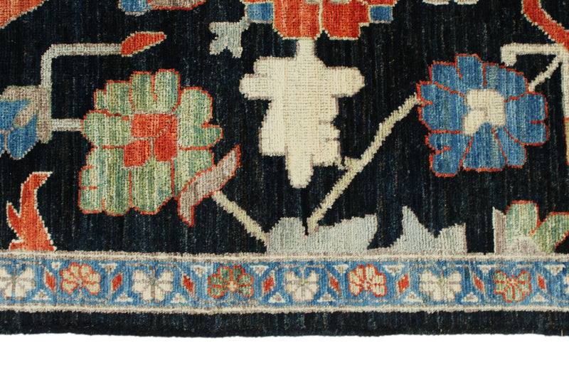 3x7 Navy and Light Blue Anatolian Traditional Runner