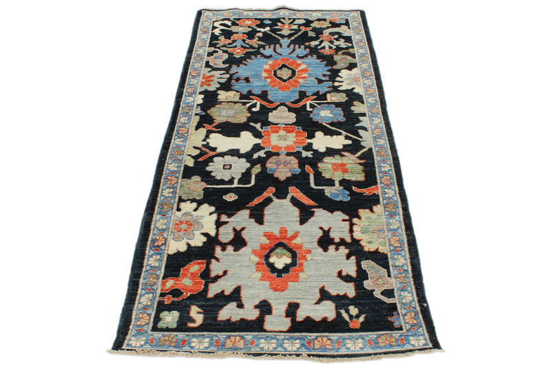 3x7 Navy and Light Blue Anatolian Traditional Runner