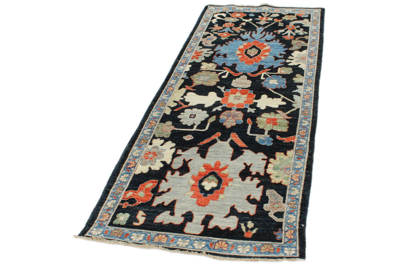 3x7 Navy and Light Blue Anatolian Traditional Runner