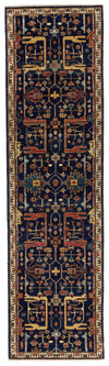3x10 Navy and Ivory Anatolian Traditional Runner