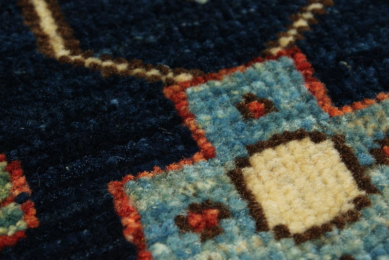 3x10 Navy and Ivory Anatolian Traditional Runner