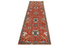 3x10 Red and Navy Anatolian Traditional Runner