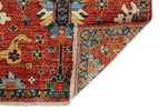 3x10 Red and Navy Anatolian Traditional Runner