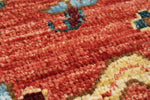 3x10 Red and Navy Anatolian Traditional Runner