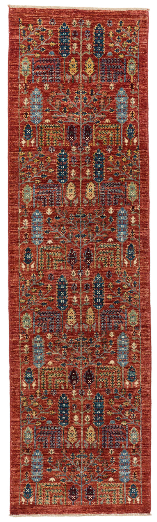 3x10 Red and Multicolor Anatolian Traditional Runner