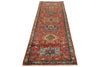 3x10 Red and Light Blue Anatolian Traditional Runner