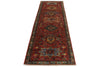 3x10 Red and Light Blue Anatolian Traditional Runner