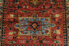 3x10 Red and Light Blue Anatolian Traditional Runner