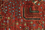 3x8 Red and Multicolor Anatolian Traditional Runner
