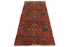 3x8 Red and Multicolor Anatolian Traditional Runner