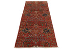 3x8 Red and Multicolor Anatolian Traditional Runner