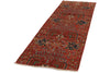 3x8 Red and Multicolor Anatolian Traditional Runner