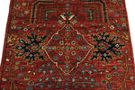 3x8 Red and Multicolor Anatolian Traditional Runner