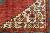 8x10 Rust and Light Blue Anatolian Traditional Rug