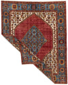 8x10 Rust and Light Blue Anatolian Traditional Rug