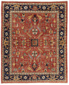 8x10 Red and Navy Anatolian Traditional Rug