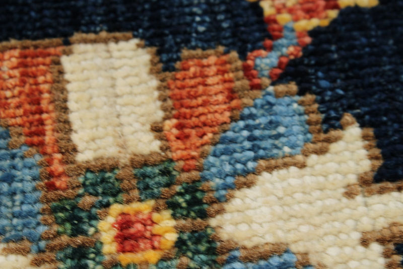 8x10 Red and Navy Anatolian Traditional Rug